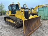 Used Komatsu Bulldozer in yard,Back of used Bulldozer,Front of used Bulldozer